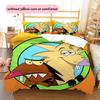 Angry Beavers  Pattern Bedding Quilt Set  Home Decoration  Gift (1 * Duvet Cover + 2 * Pillowcase  Without Core)