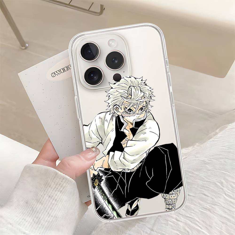 S-Shinas-zugawas S-Sanemi Phone Case For Iphone17 16 15 11 13 14 Pro Max 7 8 Plus X Xr Xs Max Se2020 12mini Transparent Cov