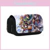 Attack Titan On Anime Pattern Student Double Layer Flip Cover Stationery Bag