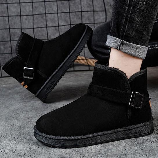 Thick-soled snow boots women's 2025 new autumn and winter short tube snow cotton piled and thickened outer wear Northeast warm cotton shoes