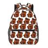 Cartoon Where Are We Going With Piglet Secret Russian Style Backpack Student Boys Girls BookBag School Bag Computer Shoulder Bag