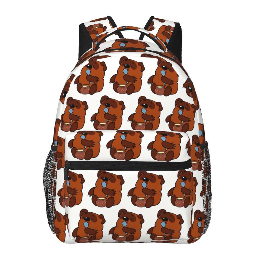 Cartoon Where Are We Going With Piglet Secret Russian Style Backpack Student Boys Girls BookBag School Bag Computer Shoulder Bag