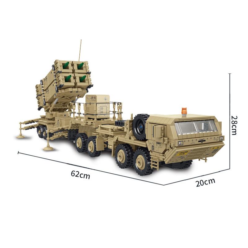 Seria Militară Vehicul Port-Rachete US M983 Vehicul Transport Tancuri M10170 Vehicul Blindat JLTV Jucării Dificile cu Piese de Construcție