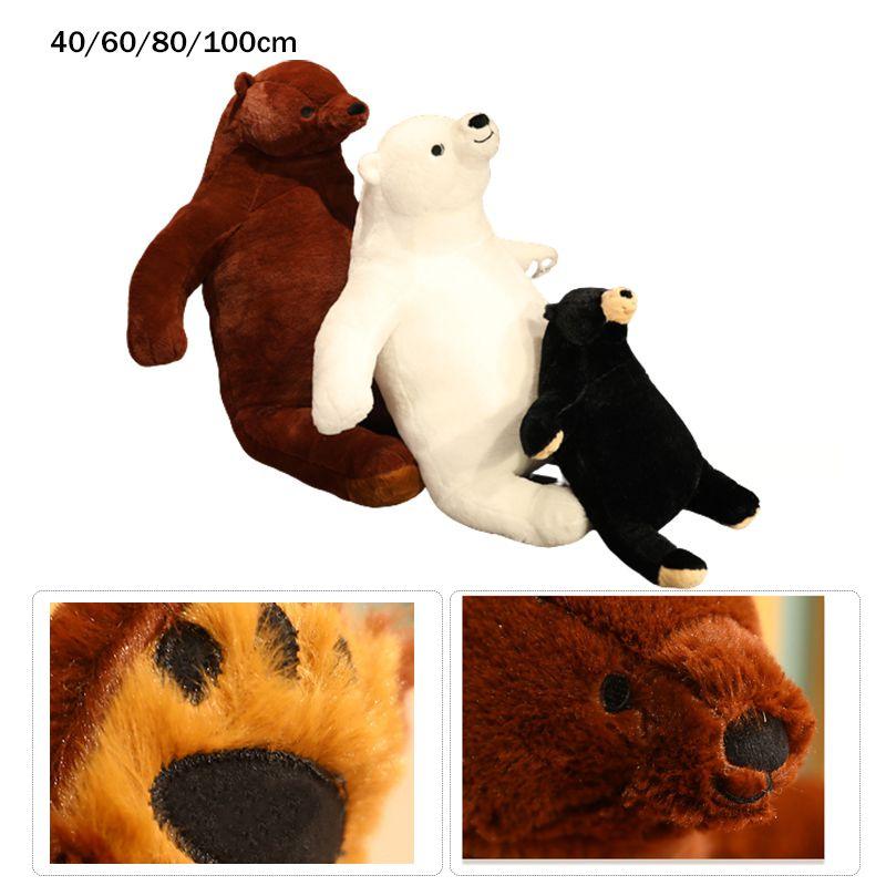 157393in Teddy Giant Bear Cute Simulation Plush Toy Soft Stuffed Doll Kids
