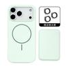Magnetic Liquid Silicone Case for IPhone 17 Pro Max Air 16 15 14 13 12 with For Magsafe Card Bag Wallet Camera Lens Film Cover