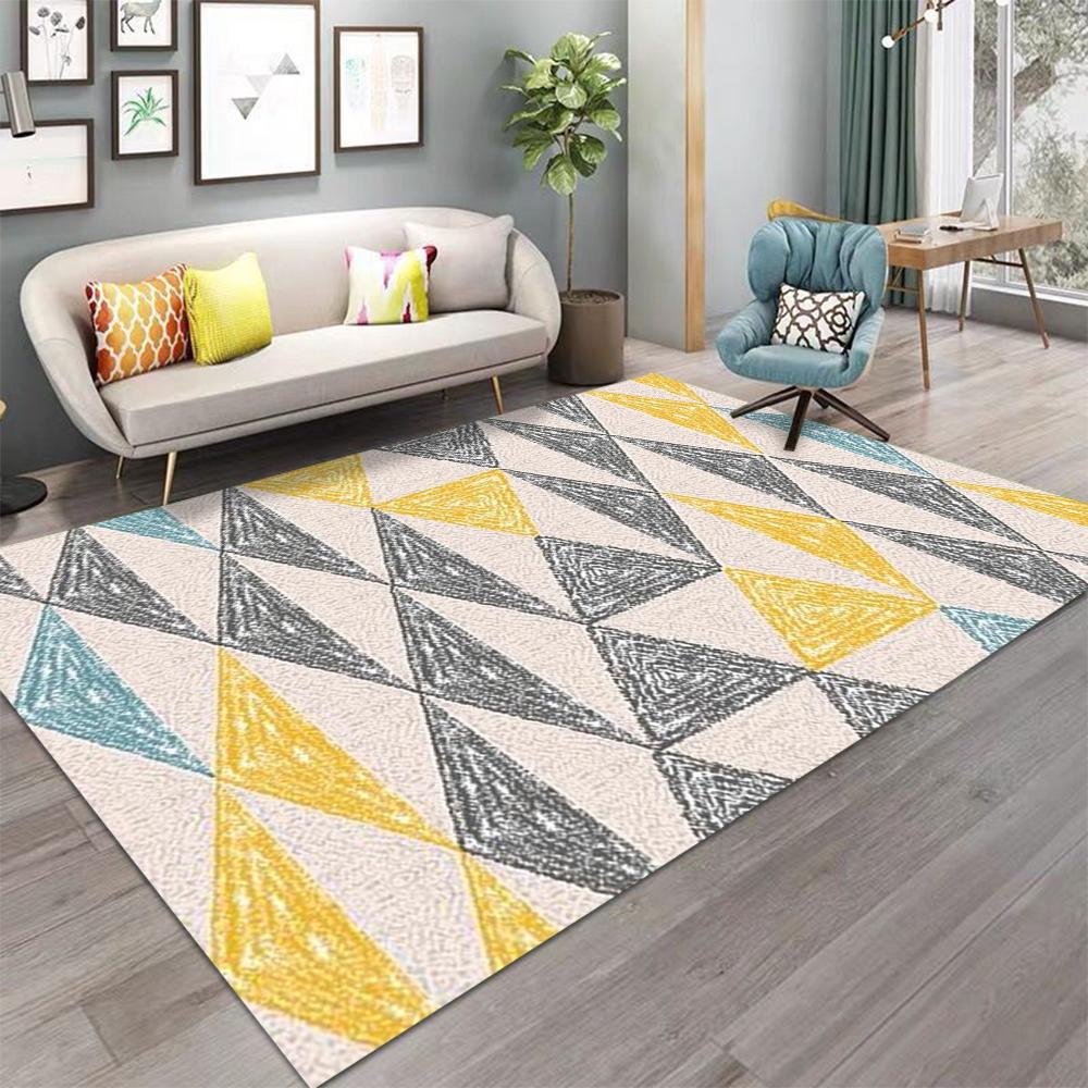 Nordic Carpet Living Room Sofa Coffee Table Rug Modern Minimalist Style Non Slip Home Room Bedroom Floor Mat