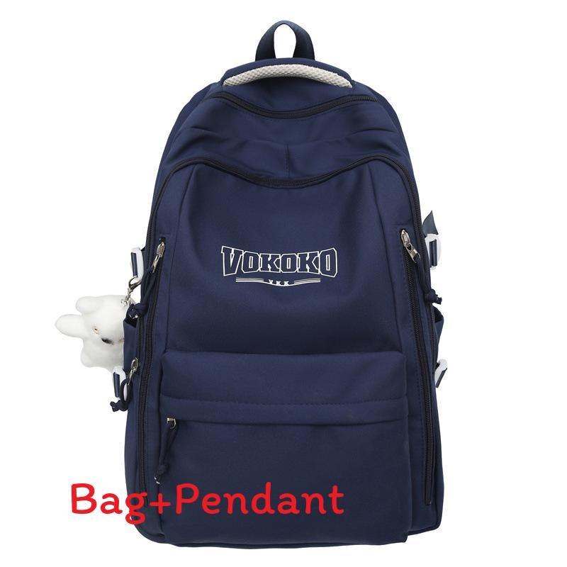Nylon College Backpack With Breathable Ventilated Design For School And Travel
