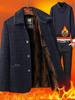 Men's Corduroy Lapel Jacket for Middle & Senior Aged - Autumn/Winter Casual Wear