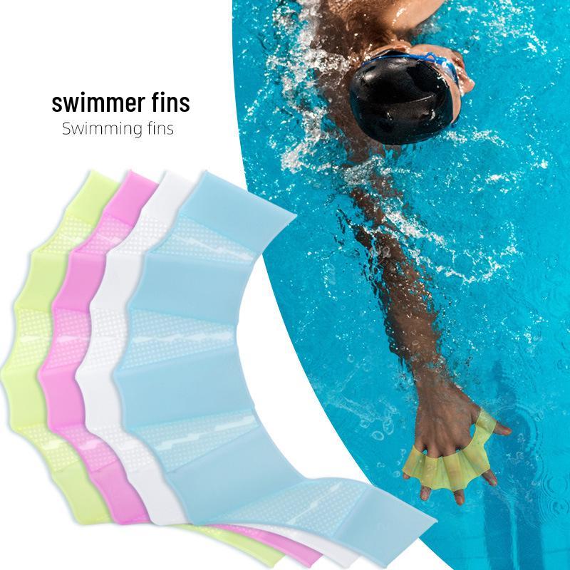 Silicone Swim Fins: Paddling & Diving Hand Sleeves