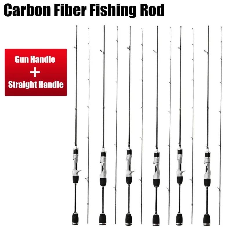 Quick-Adjust Lure Rod Small Bait Finesse System UL Spinning Casting Fishing Rod Carbon Fiber Ultralight 2 Pieces 1.68-1.8m 1-8g For Trout Fishing Rod