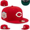 Cincinnati Red, Side Label, Team Size Cap, Closed Cap, Baseball Cap, Sun Hat, Embroidered Cap
