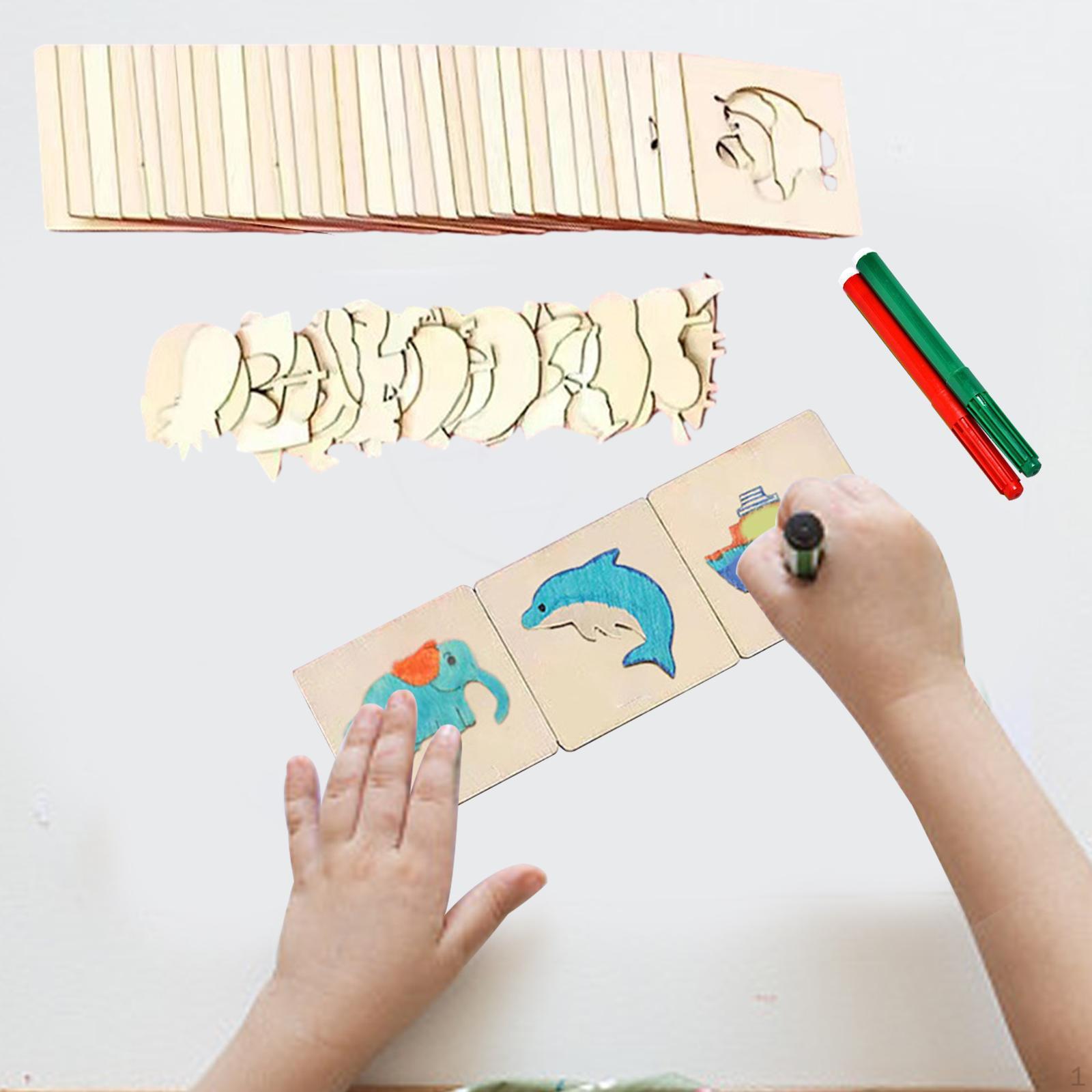 

Набор художественных трафаретов для детей с различными узорами 30pcs and 30pcs