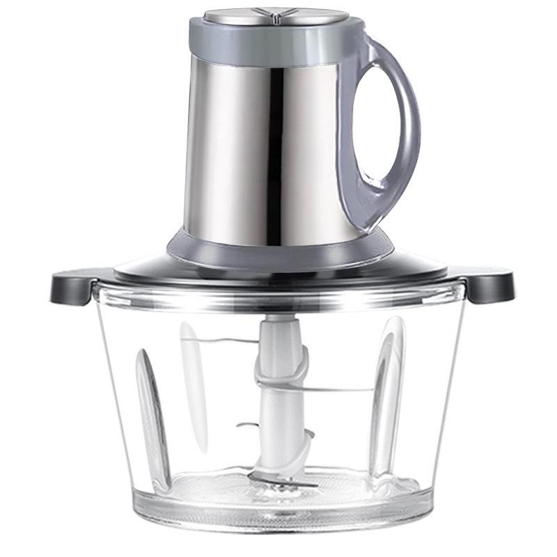 Robot da Cucina Piccolo Multifunzione e Frullatore con Bicchiere in Vetro per Aglio e Peperoncino