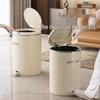 ABXTAO Round Double-Open Metal Trash Can