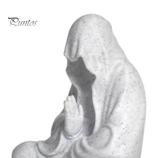 Faceless Buddha Ornament 3D Printed Figurine, Statue for Meditation & Desktop Spiritual Room, Sitting Sculpture Desk Shelf Decoration Home Office