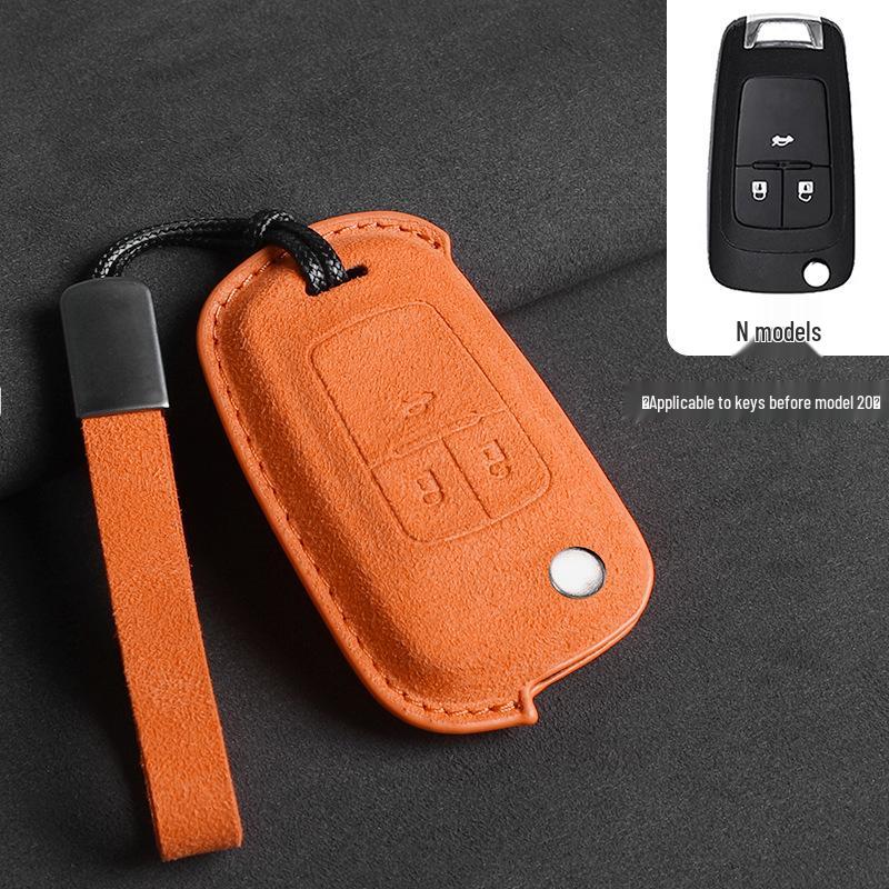 Chevrolet Key Cover: 3D Suede Protection for Cavalier, Malibu, Cruze, Trax, Monza, Sail
