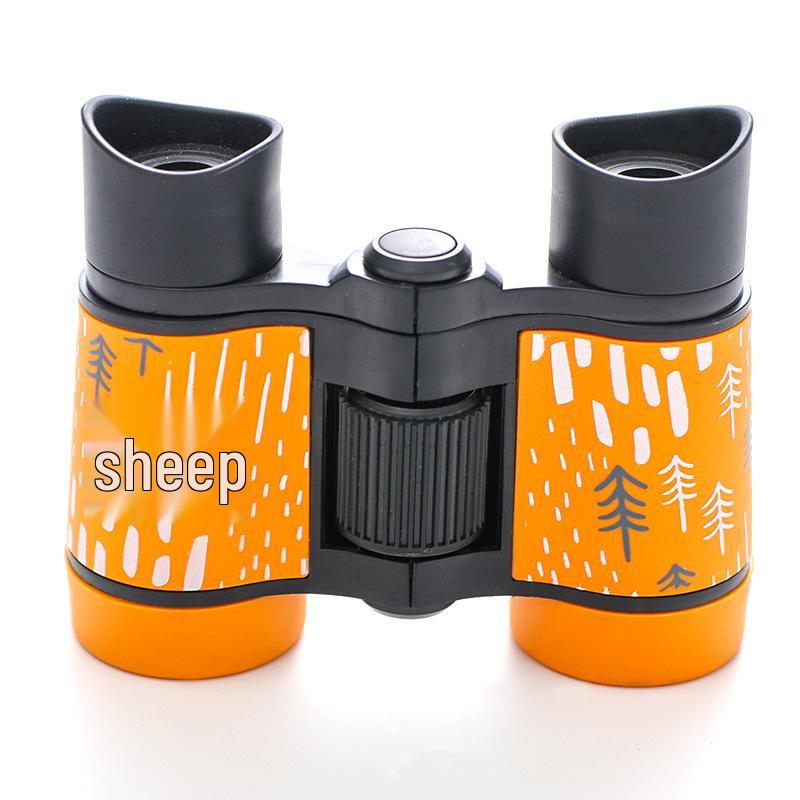 Children's Colorful Patterned Telescope & Binoculars Set with Rubber Grip