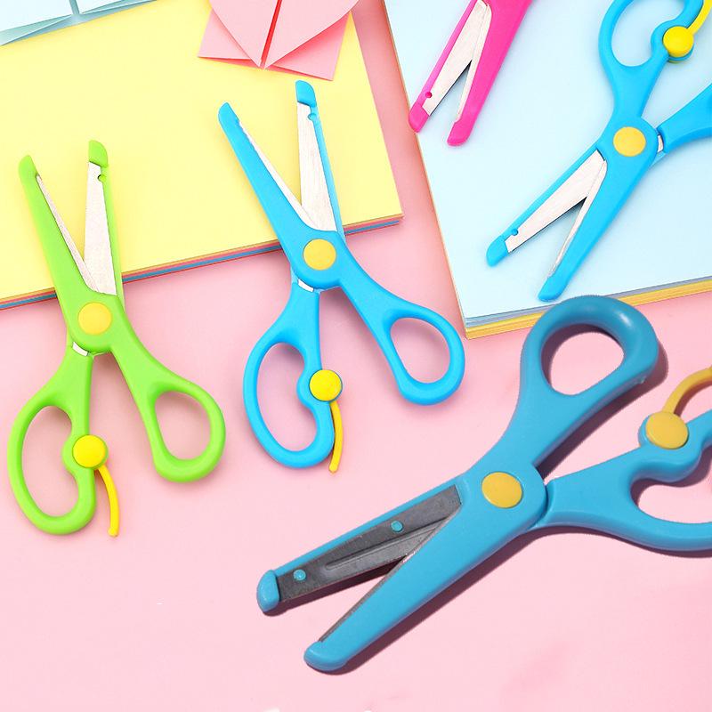 Children's Safety Spring Scissors for School and DIY Crafting