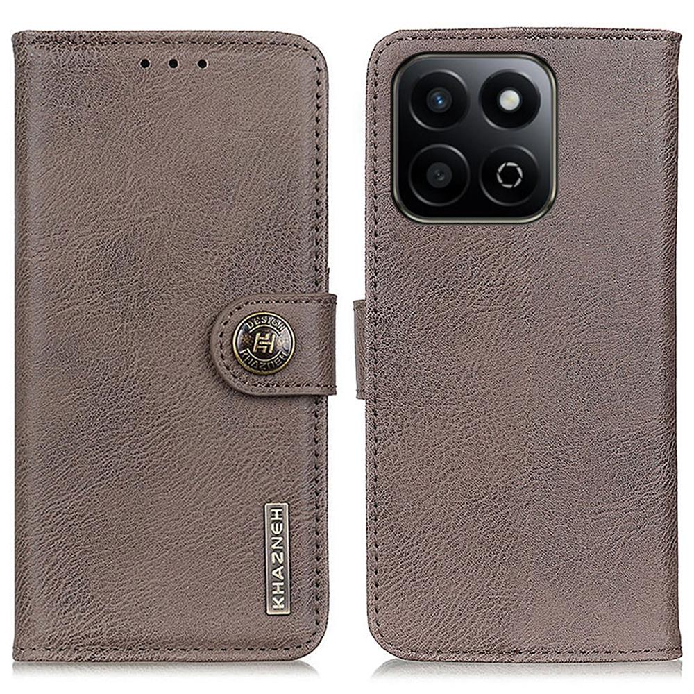 For Honor X7c 4G/200 Smart 5G/Play 60 Plus 5G Wallet Case Cowhide Texture Leather Flip Phone Cover