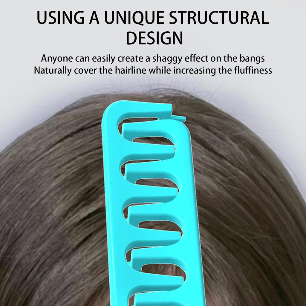 Men Hair Styling Brush, Textured Comb, Men Bang Root Lifting Brush, Bang Hair Volume Root Lifting Clip Comb, Curls Tool