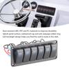 6 Gang Rocker   Panel LED Backlit On Off   Waterproof Circuit   for Car RV Bus Marine Boat ATV UTV