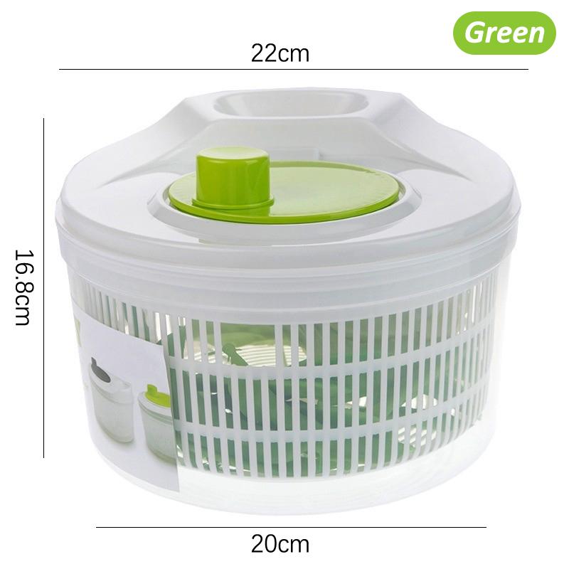 1Pieces Household Salad Dryer Salad Spinner Vegetable Dehydrator Multi-Function Absorbent Basket Outdoor Tableware