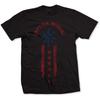 Men's Marvel Comics Captain Marvel Star Stripe T-shirt  Black