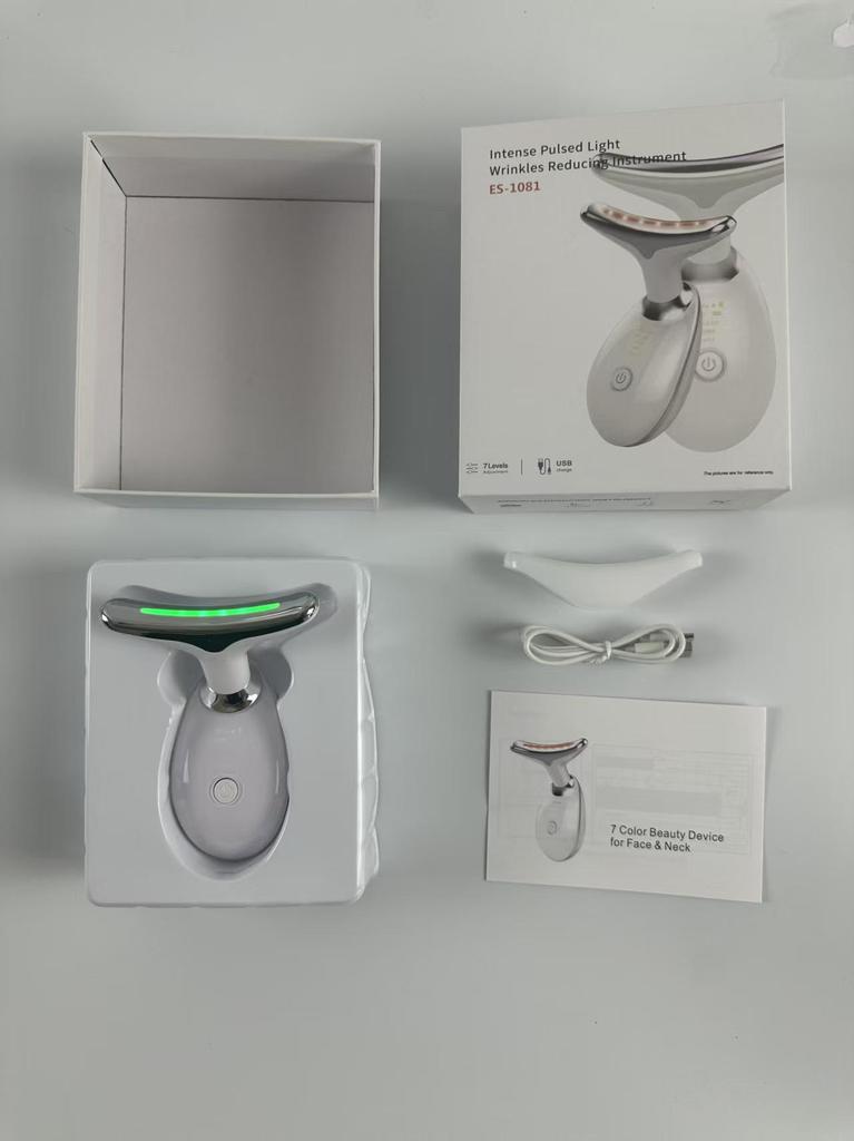 7-Color LED Neck Wrinkle Remover & Face Lifting Massager