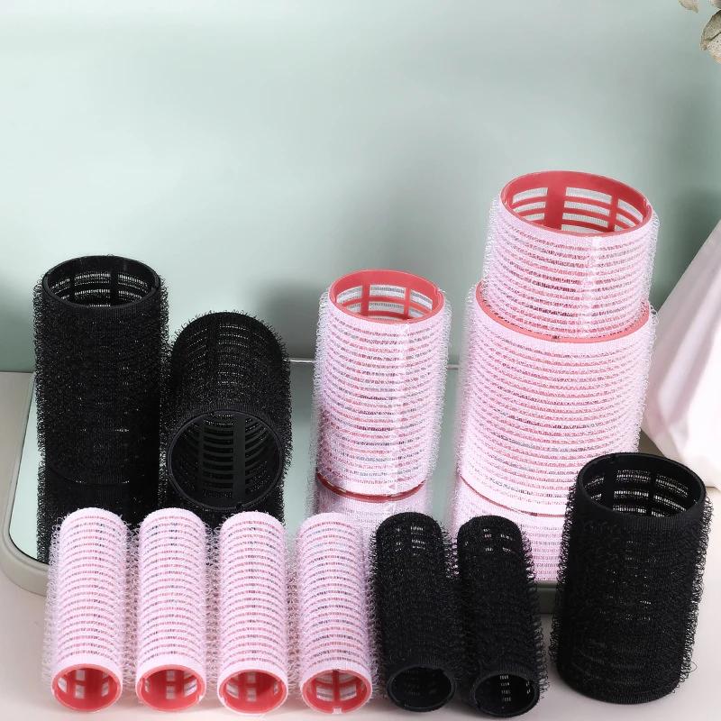 6Pcs  Hair Rollers Heatless Curlers No Heat Hair Bangs Volume Salon Hairdressing Curlers Sticky Hair Styling Tool