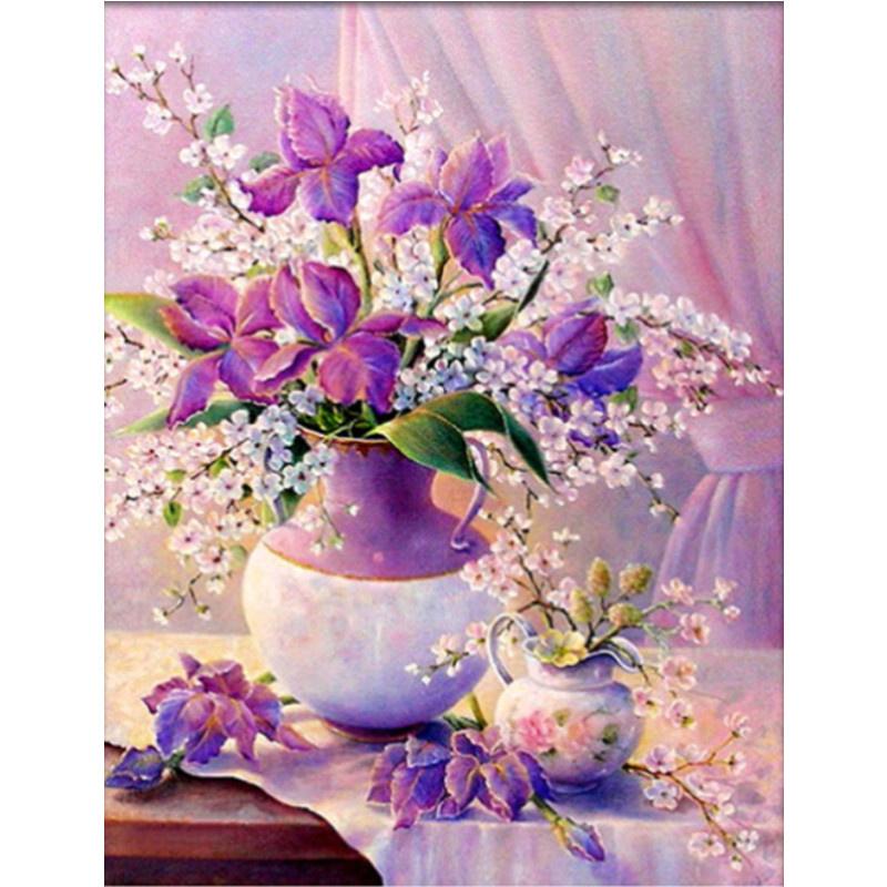 5D DIY Diamond Painting Pretty Butterfly Flower Art Diamond Embroidery Cross Stitch Kit Full Rhinestone Mosaic Home Decor