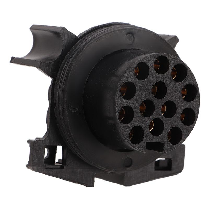 Aluminum Alloy 13 Pin Trailer Socket EU Standard 12V 12V Trailer Connector Female Trailer Connector Vehicle Connection