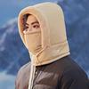 New hat women's autumn and winter cycling warm scarf men's mask integrated windproof pullover hat cold-proof ear protection Lei Feng hat