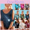 Summer Boho Women Cold Shoulder Feather Tshirt Blouse With Stylish Printing And Short Sleeve Design