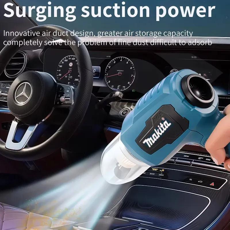 Makita Power Tools 18V  Mini Car Vacuum Cleaner Multifunction Handheld  Rechargeable  Dust Collect Tool