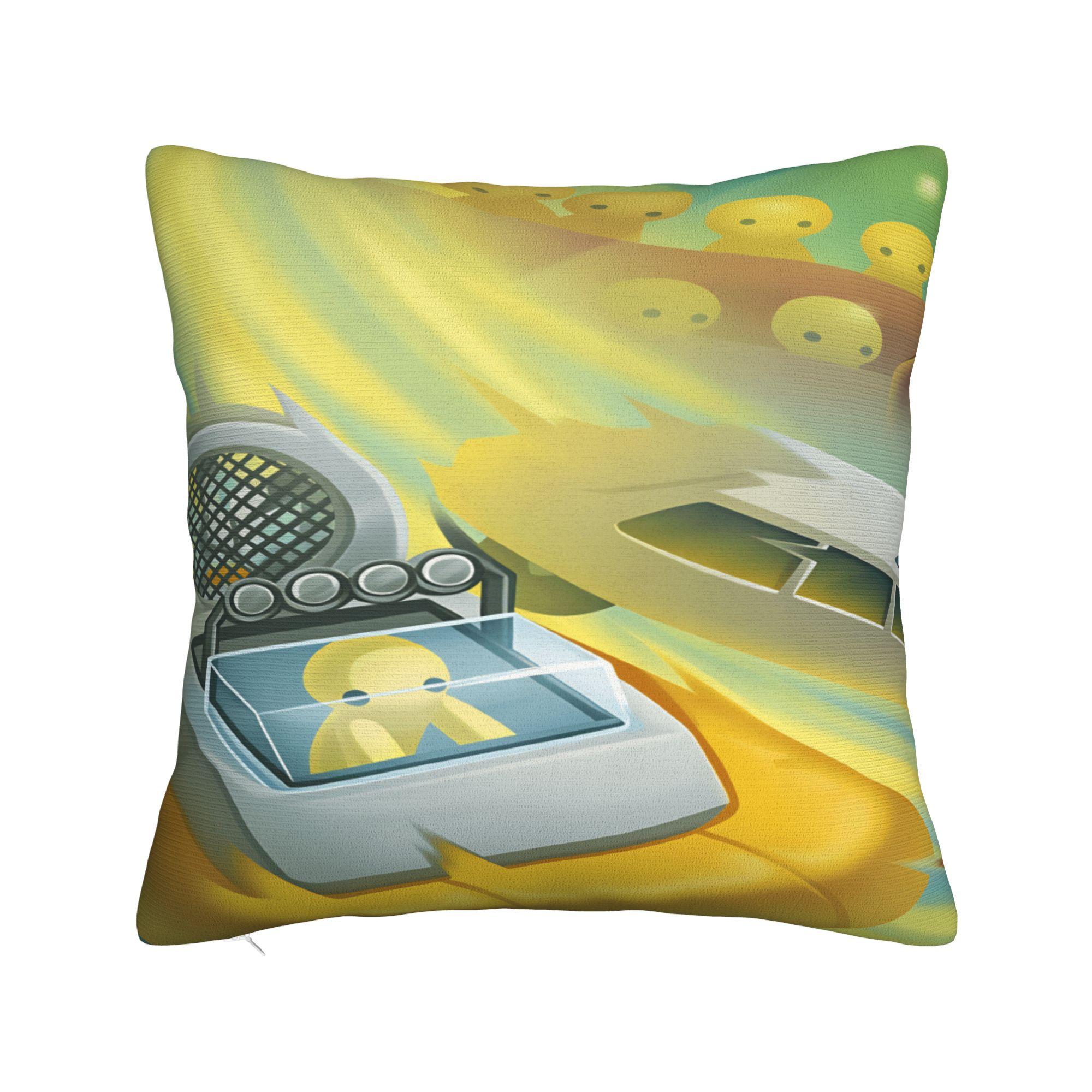 Pillow Cover W-Wobbly L-Life Online Game  Vintage Pillow Case For Sofa Couch Bed Living Room Pillowcases 12x12Inch