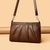 New Pleated Small Square Bag Women's Fashion Simple Commuter Underarm Shoulder Bag Retro Texture Messenger Mother Bag