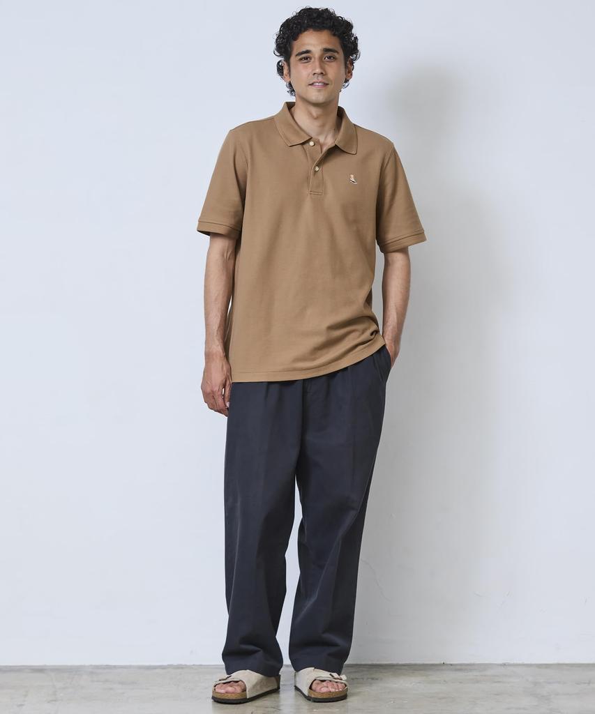[L.L.Bean] Men's Premium Double L Polo Shirt, Short Sleeve, Red Bean Boot Embroidery, Japan Fit, Size L, Navy, Classic Navy, 1000035917