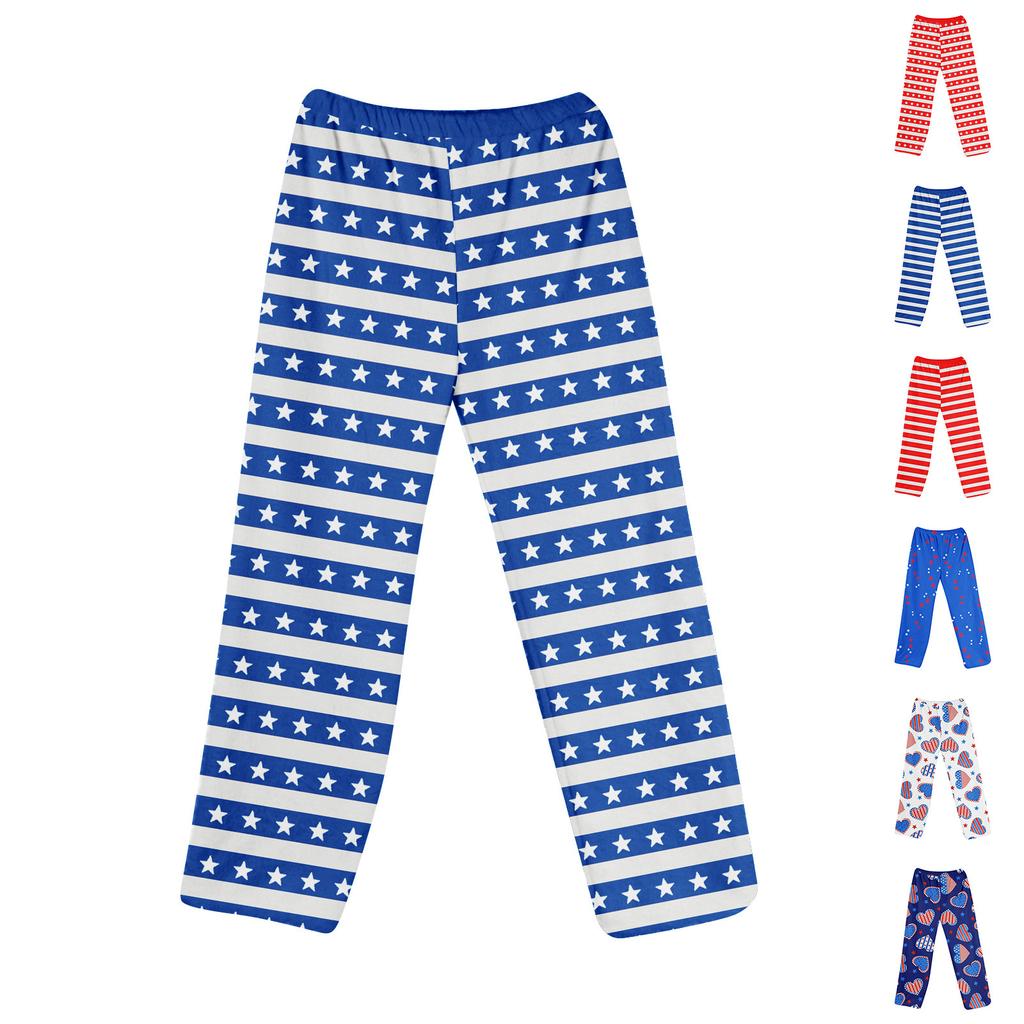 Anime Pajama Pants Sleepwear Casual Drawstring Elastic Waist Pants Comfy Straight Yoga Loose Trousers