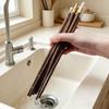 Elegant Unpainted Jade-Inspired Non-Slip Solid Wood Chopsticks Gift Set