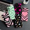 Cover for Samsung Galaxy S22 S21 S20 FE Ultra Plus A35 A36 A55 A37 A33 A34 A57 Coque Phone Case Pink Star Dark Red Heart Love