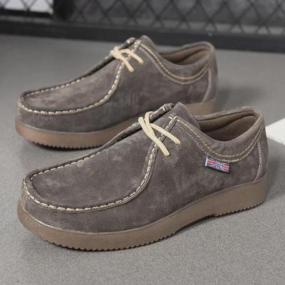 Scarpe Casual da Uomo in Pelle Scamosciata a Suola Morbida per il Business - Stile Britannico