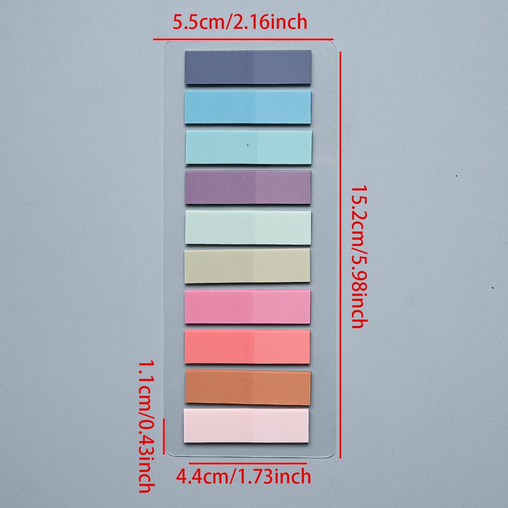 200-4200Pcs Transparent Colorful Index Creative Memo Pads Office School Stationery Self-Adhesive Stickers Sticky Note Pads