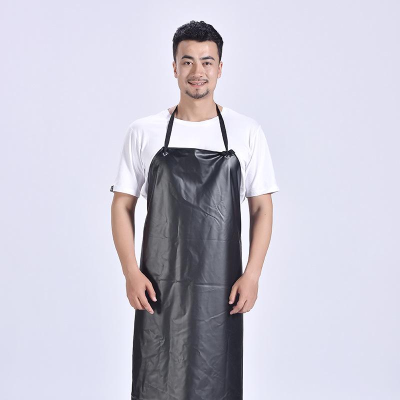 Black and Red Composite Oxford Cloth Aprons, Waterproof, Oil Resistant, Acid and Alkali Resistant, PVC Protection Supplies, New