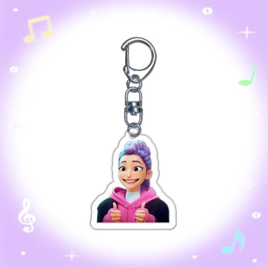 Witch Hunter Keychain Acrylic Anime Pendant Holder Vivid Character Expression Keychain Bag Accessory