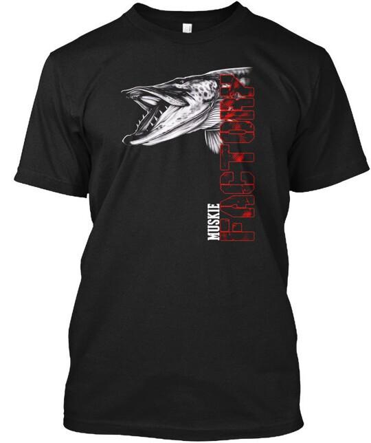 Muskie Fishing Factory T-Shirt Size S to 5XL S