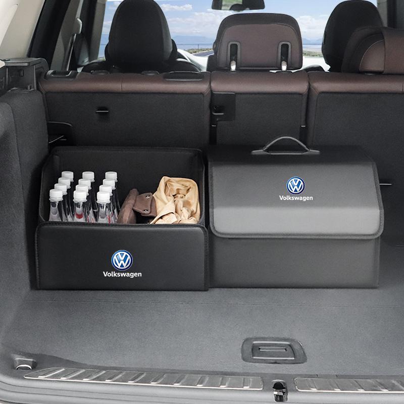 Foldable Car Trunk Organizer Box Storage Tidying Bag For VW Golf Polo Tiguan Touran Jetta Passat CC T5 GTI Scirocco Arteon Caddy zw0