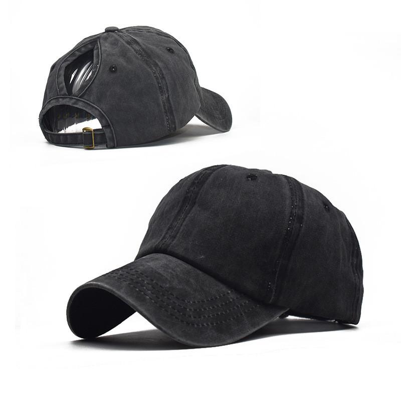 Solid Simple Color Women Casual Sun Shading Cotton Baseball Cap Outdoor For