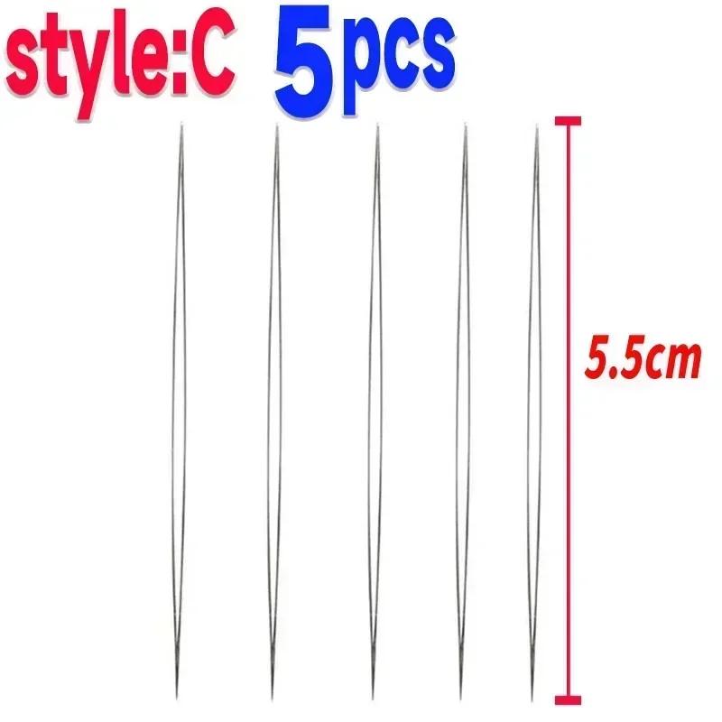 

10/5PCS Beading Needles Seed Beads Needles Big Eye DIY Beaded Collapsible Beading Pins Open Needles for Jewelry Making Tools
