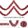 Metallic Christmas Snowflake Tinsel Garland  for Christmas Tree Decoration