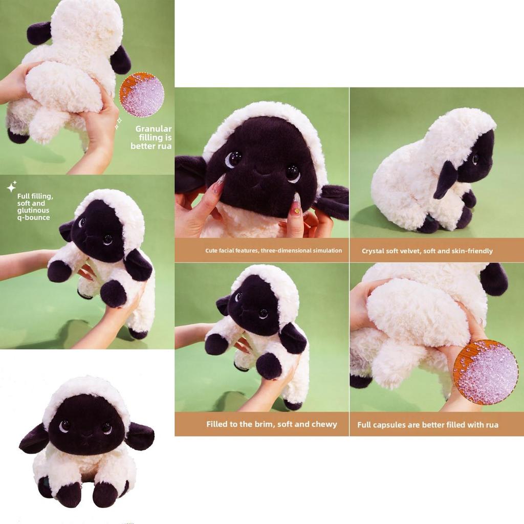 Plush Sheep Soft Toy With Pp Cotton Filling For Kids Bedroom Decor